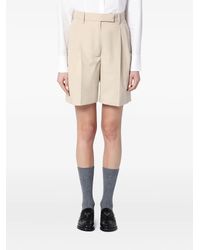 Thom Browne - High-Waist Pleated Shorts - Lyst