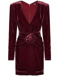 ROTATE BIRGER CHRISTENSEN - Silk Velvet Mini Dress - Lyst