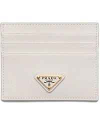 Prada - Saffiano Leather Cardholder - Lyst