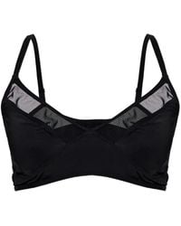 Heist - Sheer-Panel Triangle Bra - Lyst