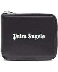 Palm Angels - Logo-Print Zip-Around Wallet - Lyst