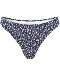 Polo Ralph Lauren - Floral-Print Smocked Bikini Bottom - Lyst