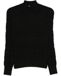 Iceberg - Cable-Knit Turtleneck Sweater - Lyst