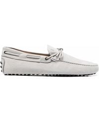 Tod's - City Gommino Leather Loafers - Men's - Leather/nubuck Leather/rubber - Lyst