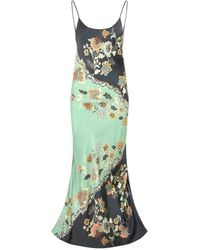 Roberto Cavalli - Kimono Print Silk Dress - Lyst