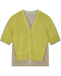 JNBY - V-Neck Layered Cardigan - Lyst