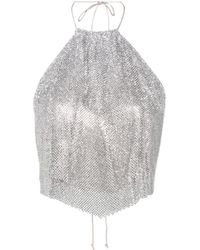 MANURI - Top Paper Rock Con Scollo All'Americana - Lyst
