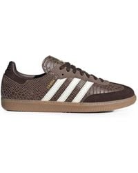 adidas - Samba Snakeskin-Effect Sneakers - Lyst