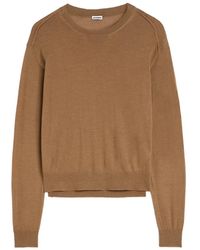 Jil Sander - Ribbed-Trim Crew-Neck Sweater - Lyst