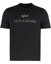 Paul & Shark - Logo-Print Short-Sleeve T-Shirt - Lyst