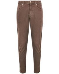 Eleventy - Faded-Effect Tapered Jeans - Lyst