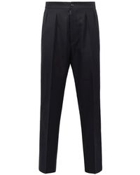 Maison Margiela - Pleated Wool Trousers - Lyst