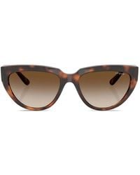 Vogue Eyewear - Tortoiseshell-Effect Cat-Eye Sunglasses - Lyst