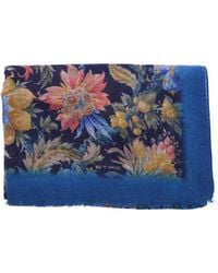 Etro - Cashmere Floral-Print Scarf - Lyst