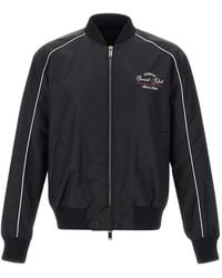 Iceberg - Logo-Detail Zip-Up Bomber Jacket - Lyst