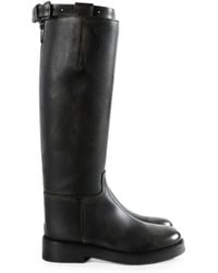 Ann Demeulemeester - Buckled Knee-High Boots - Lyst