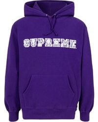 Supreme - Lace Logo Hoodie - Lyst