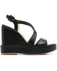 Paloma Barceló - Eider 115mm Leather Wedge Sandals - Lyst