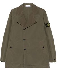 Stone Island - Abrigo con doble botonadura - Lyst