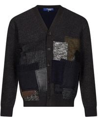 Junya Watanabe - Patchwork Herringbone Cardigan - Lyst