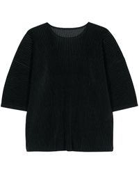 Homme Plissé Issey Miyake - Light Mesh Plissé-Effect T-Shirt - Lyst