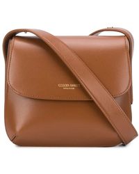 Giorgio Armani - Logo Stamp Shoulder Bag - Lyst