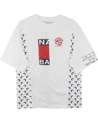 Marine Serre - T-Shirt Upcycled À Empiècements - Lyst