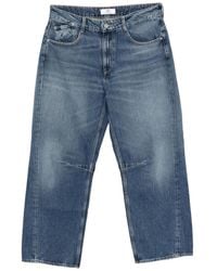 Le Temps Des Cerises - Detailed Denim Wide-Leg Jeans - Lyst