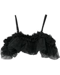 Noir Kei Ninomiya - Ruffled Top - Lyst