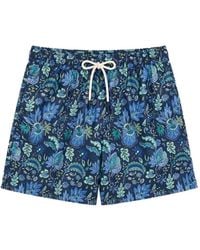 LES HÉRITIERS - Captain Floral-Print Swim Shorts - Lyst