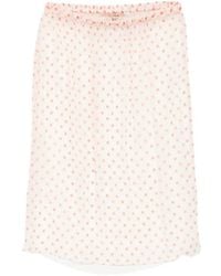 N°21 - Midi-Rok Met Stippen - Lyst