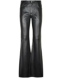 Haikure - Leather Flared Trousers - Lyst