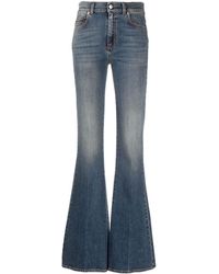 Alexander McQueen - High-waisted Flared Jeans - Lyst