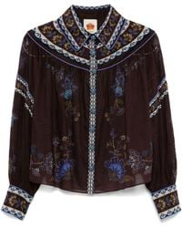 FARM Rio - Embroidered Garden Blouse - Lyst