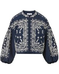 Veronica Beard - Drake Embroidered Cotton Jacket - Lyst