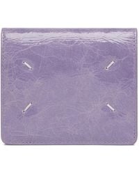 Maison Margiela - Four Stitches Crackled Leather Wallet - Lyst