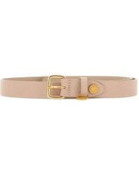 Gianni Chiarini - Maxi-Grain Square-Buckle Leather Belt - Lyst