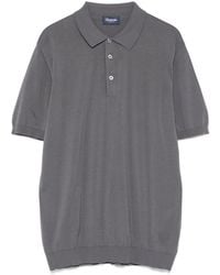 Drumohr - Cotton Polo Shirt - Lyst