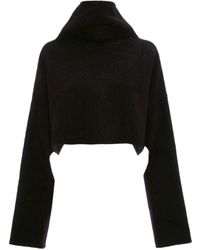 JW Anderson - Cut-out Oversized Cropped Jumper - Lyst