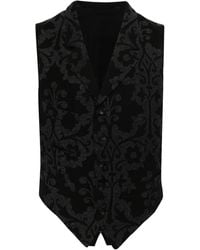 Yohji Yamamoto - Patterned-Jacquard Waistcoat - Lyst