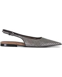 Brunello Cucinelli - Slingback Perforated Ballet Flats - Lyst