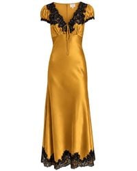 Cinq À Sept - Sienne Lace-Trim Maxi Dress - Lyst