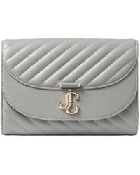 Jimmy Choo - Leather Curve Clutch Bag - Lyst