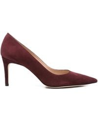 Stuart Weitzman - 80Mm Pointed-Toe Suede Heeled Pumps - Lyst