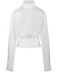 Sportmax - Top A Collo Alto - Lyst
