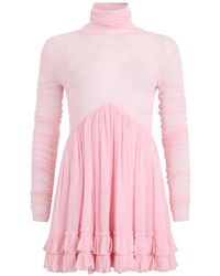 Philosophy Di Lorenzo Serafini - Robe À Volants Et Ceinture Nouée - Lyst
