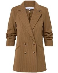Veronica Beard - Rupert Striped Double-Breasted Jacket - Lyst