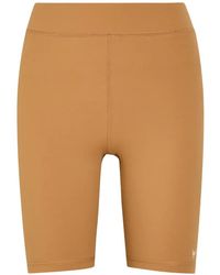 Now You Live - Spa High-Waisted Logo-Print Shorts - Lyst