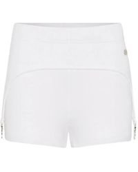 Jean Paul Gaultier - Gerippte Shorts mit Strumpfhalter - Lyst