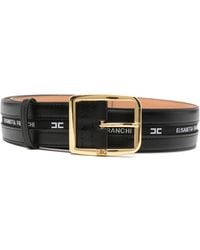 Elisabetta Franchi - Logo-Pattern Belt - Lyst